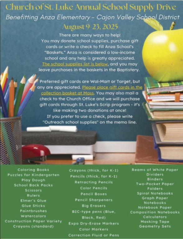 Annual School Drive