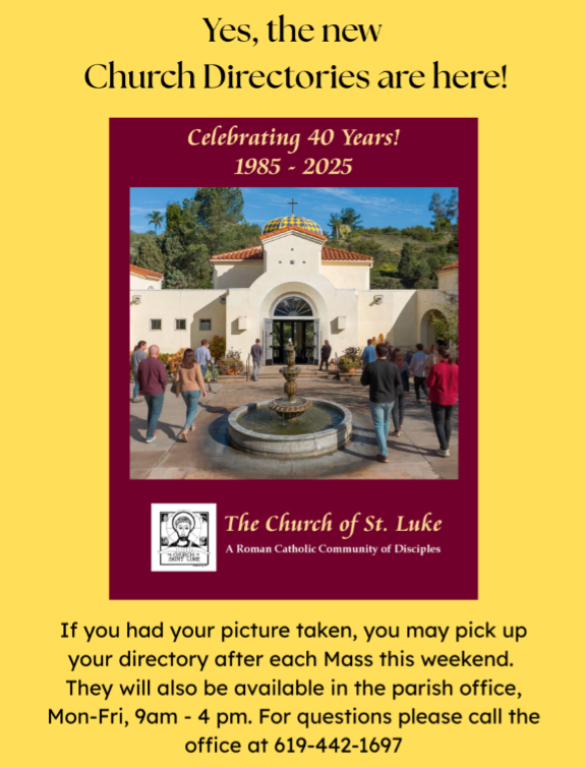 Parish Directories are Here