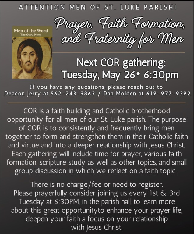 COR Gathering 5/26, 6p