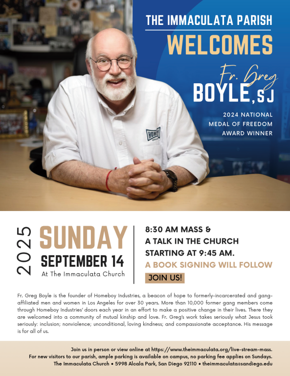 Fr. Boyle: Mass and Book Signing 9/14