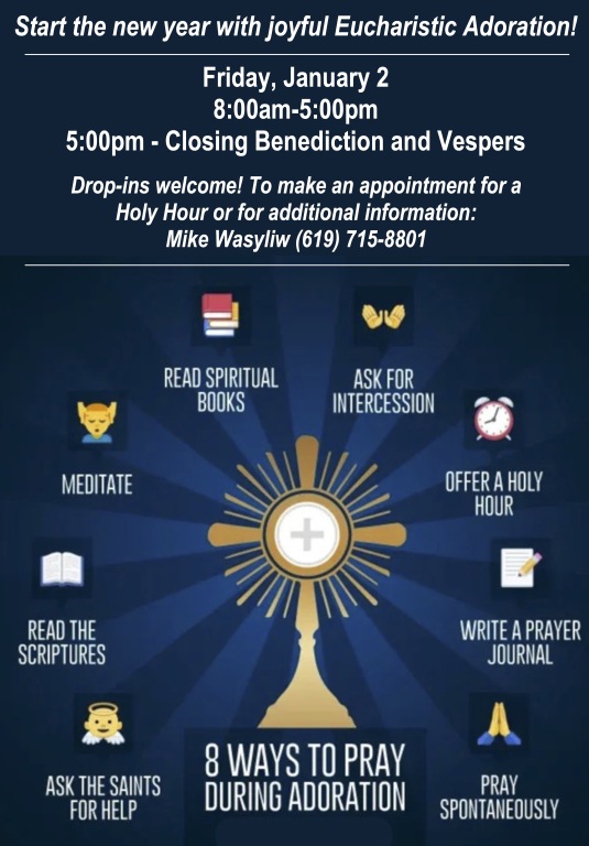 1st Friday Adoration January 2026