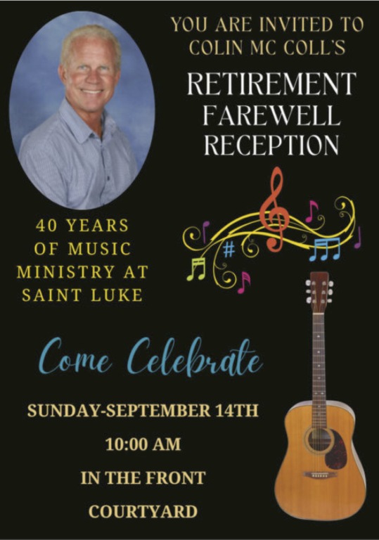 Colin's Retirement 9/14