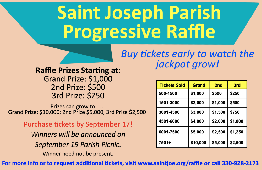 2021 Raffle Saint Joseph Parish