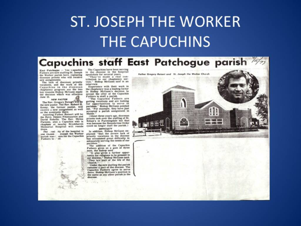 Our History St Joseph The Worker