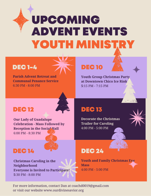Youth Ministry Advent Flyer Youth Ministry Advent Flyer