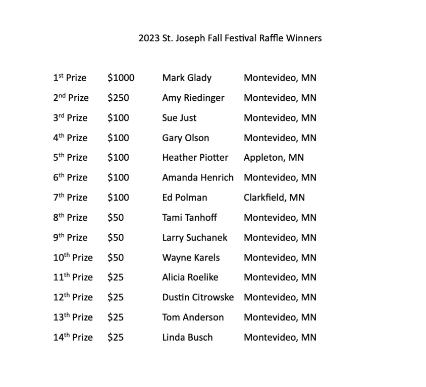 St. Joseph Fall Festival Holy Family Area Catholic Community