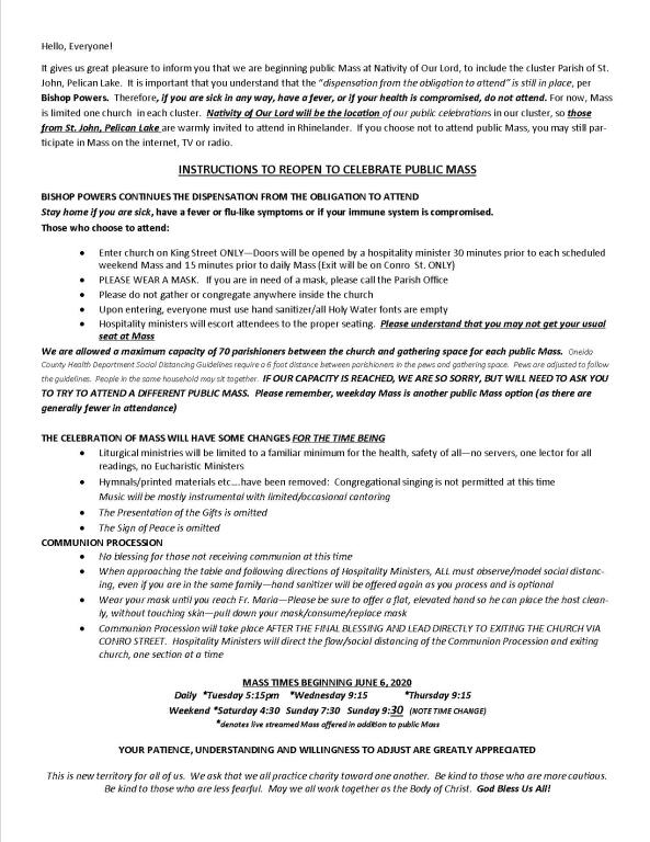 Nativity Cluster Nativity of our Lord and St. John's Parishes