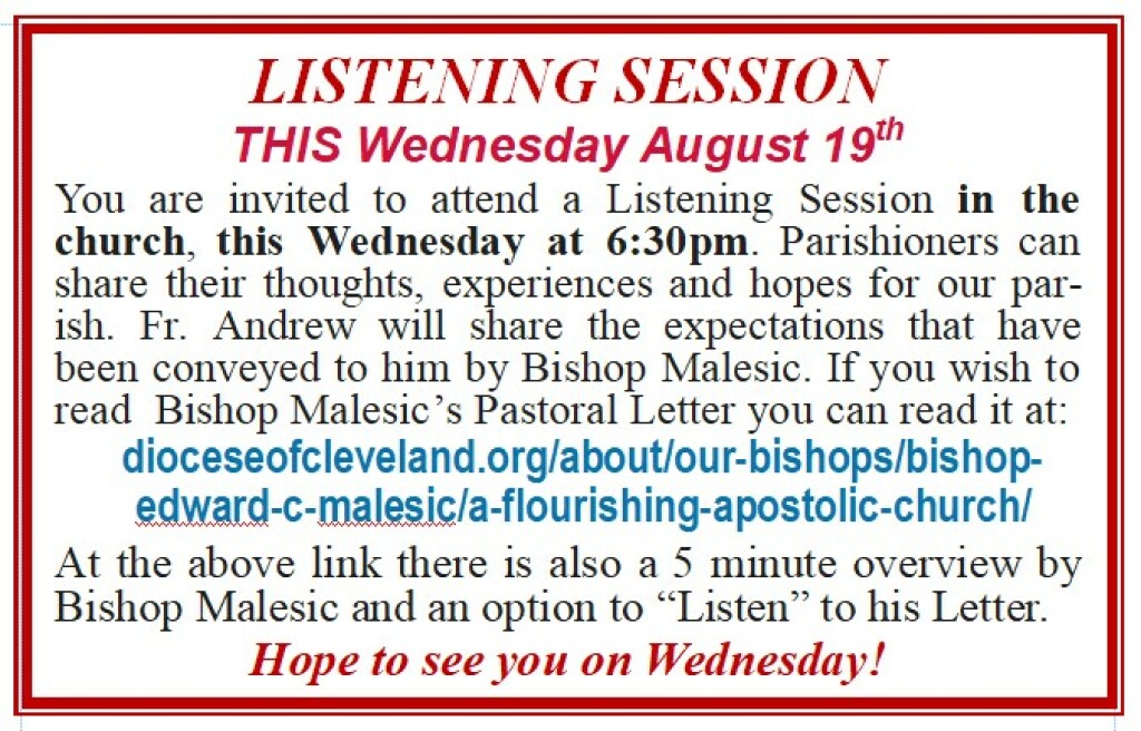 FIRST Session Listening Session