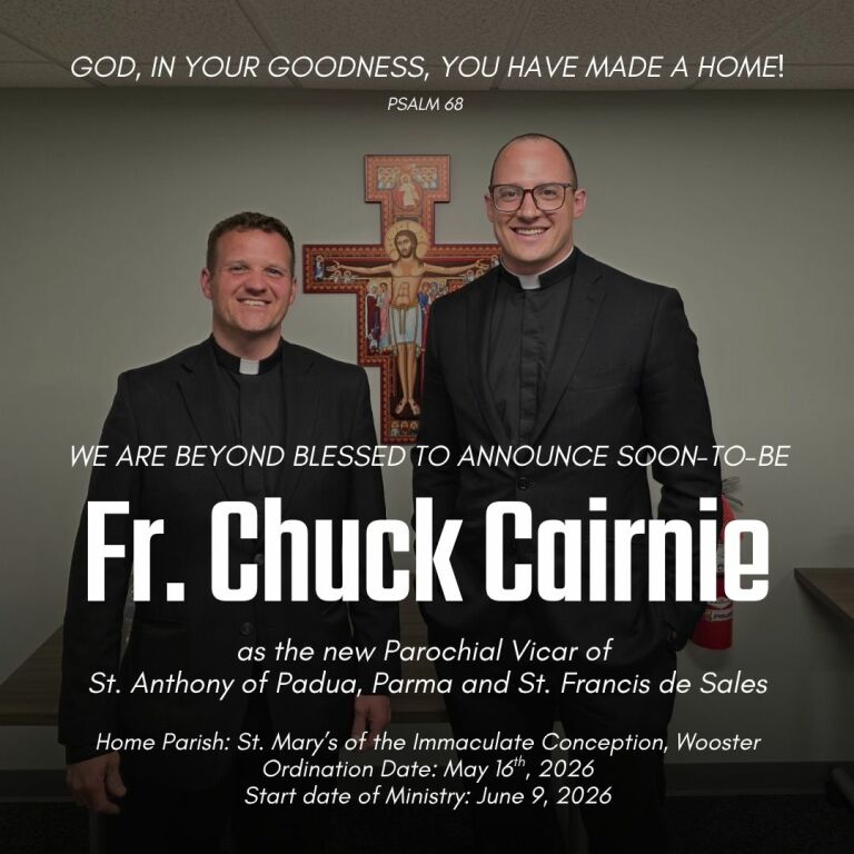 Fr Chuck Announcement Fr Chuck