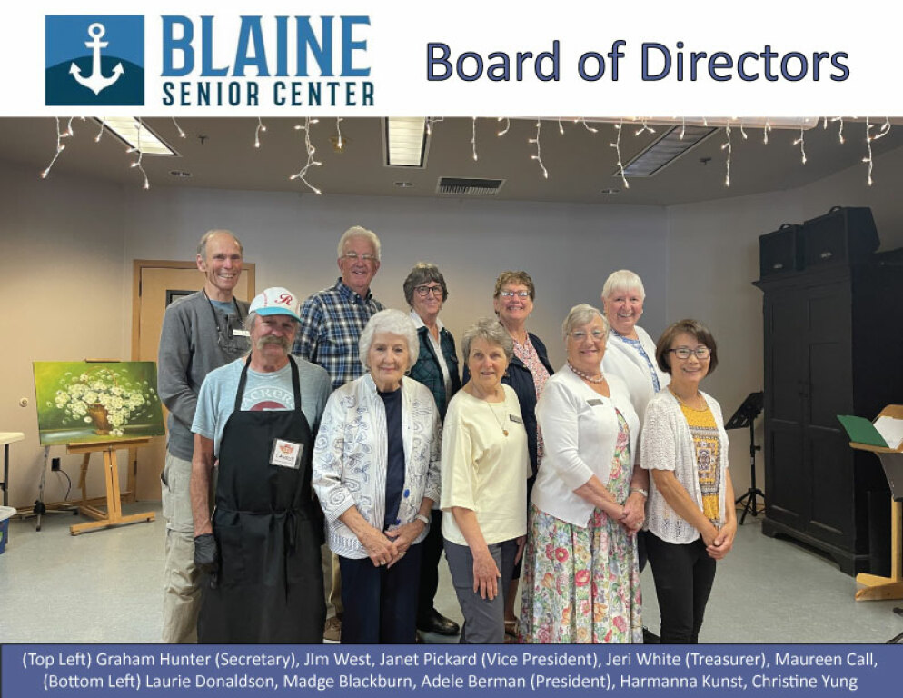 Meet the Board Blaine Senior Center
