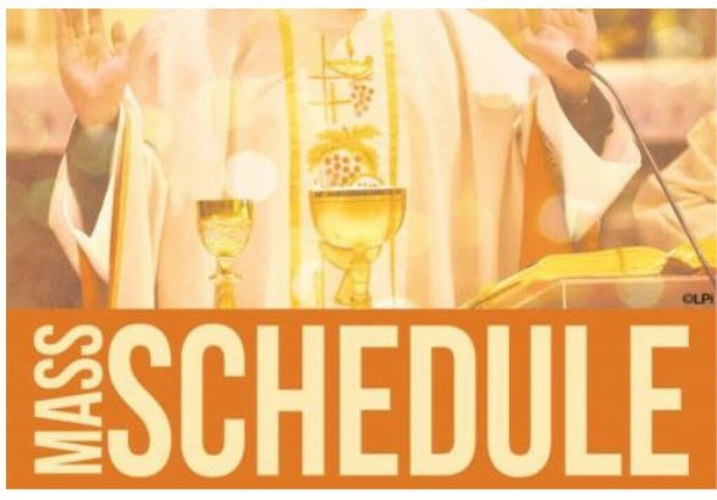 Mass Schedule Heading
